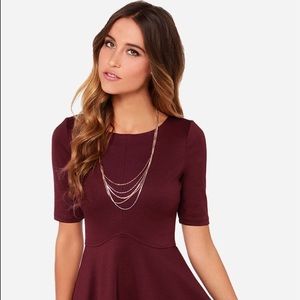 BRAND NEW maroon fashionable purple dress